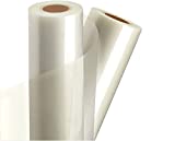 Frisco Craft Clear Vinyl Self-Adhesive Laminate 12' x 30FT Roll, Compatible with Cricut, Silhouette Cameo Portrait, Decals, Stickers, Stencils, Peel and Stick (Clear Laminate Sticker Vinyl, Glossy)