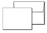 100lb Cover (270 gsm) Thick Blank White 5' X 7' Cardstock and Envelopes Set - Great for Invitations, Post Cards, Index & Flash Cards - Heavy Stock for Inkjet / Laser Printer - 40 Pack with Envelopes