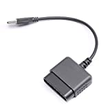DEVMO USB Cable PS2 to PS3 Video Game Controller Adapter Converter Compatible with Sony PS2 PS3 PC Playstation 2 Playstation 3