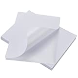 100 Sheets Sticker Labels Compatible Laser/Ink Jet Shipping Labels-Full Sheet (1-up)