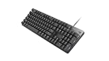 Logitech K845ch Mechanical Illuminated Keyboard, Cherry MX Switches, Strong Adjustable Tilt Legs, Compact Size, Aluminum Top Case, 104 Keys, USB Corded, Windows (Cherry Blue Switches)