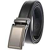 Click Belt As Seen On TV for Mens Jeans Dress Suit Adjustable with Open Buckle Automatic Ratchet Belts Strap Width 1 1/8'