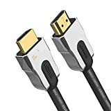 4K HDMI Cable 8ft, HDMI Cord with 28AWG UL CL3 Rated 18Gbps high Speed HDMI 2.0 Cable,HDCP 2.2 Compatible with Apple TV Xbox PS3 PS4 Nintendo Switch Blue-ray Player etc.
