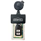 DRIPAC KP01 Floating Waterproof car Key FOB case Waterproof Wallet Waterproof Holders/Pouches for Earbuds ID Badge Credit Card Money Coins Drivers' License Palm Phone(Black)