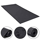 HomGarden Heavy Duty Exercise Equipment Mat for Home Gym, 60x30 Inches Floor Protector Mat,Non Slip Treadmill Bike Equipment Floor Mat for Shock Absorption