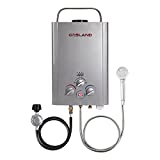 Tankless Water Heater, GASLAND Outdoors 6L 1.58GPM Propane Gas Water Heater, Portable Water Heater for RV Camp Cabin Barn Boat, Overheating Protection, Easy Installation