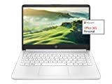 HP Newest 14' HD Laptop Light-Weight, AMD Dual Core 3000 Series(Up to 2.6GHz), 8GB RAM, 128GB SSD + 64GB eMMC, 1 Year Office 365, WiFi, Bluetooth 5, USB Type-A&C, HDMI, Webcam w/GM Accessories