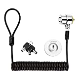 LORADAR Security Hardware Cable Lock Kit ,Retractable Cable Lock Portable Keyed Laptop Lock 3 Keys 6.2Ft for Monitors, Laptops, MacBooks, Tablets, iPad,Mac Mini, (Keyed Different)