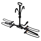 HYPERAX Blast 2 -Hitch Mounted E Bike Rack Carrier for 2 inch/1.25-inch Hitch- Fits Up to 2 X 55 lbs E Bikes MTBs Gravel Road Bikes with Up to 3-inch Tires Suitable for SUV, Trucks, Sedan, NO RV USE!