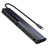 USB C Laptop Docking Station with 100W Power Adapter, iVANKY 12-in-1 85W PD Dock, Dual 4K HDMI Display Thunderbolt 3/4 Dock for Dell, HP, Lenovo, Surface, Asus, etc, USB 3.0, Ethernet, SD/TF and Audio