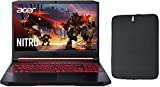 Acer Nitro 5 15.6 Inch FHD Full HD IPS Display Gaming Laptop with Woov Sleeve, Intel Core i5-9300H, 16GB RAM, 256GB PCIe SSD Boot + 1TB HDD, NVIDIA GTX 1650, Backlit Keyboard, WiFi 6, Windows 10