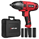 Eastvolt Electric Impact Wrench, 1/2 Inch with Hog Ring Anvil, Heavy Duty 7.5 Amp Corded 450 Ft.lbs Max Torque (EVIW800)