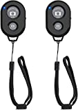 Wireless Camera Remote Shutter for Smartphones (2 Pack), zttopo Wireless Phone Camera Remote Control Compatible with iPhone/Android Cell Phone - Create Amazing Photos and Selfies, Wrist Strap Included