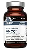 Premium Kinoko Platinum AHCC Supplement – 750mg of AHCC per Capsule – Supports Immune Health, Liver Function, Maintains Natural Killer Cell Activity – 60 Veggie Capsules