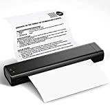 COLORWING Portable Printers Wireless for Travel M08F-A4 Bluetooth Thermal Printer, Suitable for Mobile Office, Support 8.26' X 11.69' A4 Size Thermal Paper, Compatible with Android and iOS Phone