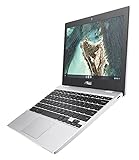ASUS Chromebook CX1, 11.6' HD NanoEdge Display, Intel Celeron N3350 Processor, 32GB eMMC,  4GB RAM, Chrome OS, Transparent Silver, CX1100CNA-AS42