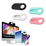 Webcam Cover Slide 4-Pack, 0.027 Inch Ultra Thin Camera Cover Slide for Laptop, Computer, Dell HP Laptop, iMac, MacBook Pro, Smartphone, Colored Webcam Privacy Cover Protect Privacy