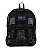 JanSport Mesh Pack - See Through Backpack Ideal for School, Work, Travel, or Beach Outings, Black
