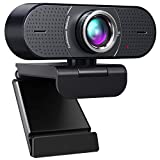 IFOAIR 1080P Webcam with Microphone USB - Conference Room Webcam with Exposure Correction, Plug & Play, 120° Wide View, PC Camera for Computers, Conferencing, Meeting