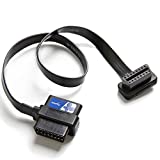 bbfly-A9 OBD II OBD2 16 Pin Splitter Extension 1x Male and 2X Female Extension Cable Adapter (2FT/60CM)