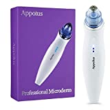 Microdermabrasion Machine - Appolus Premium Diamond Microdermabrasion Device For Flawless Glowing Skin - 2 Diamond Tips - 5 Heads - Anti-Aging Skin Tightening Tool - Pores Lines Wrinkles Minimizer