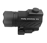 Ade Advanced Optics PL200-A Ultra Compact Tactical Gun Flashlight 400 Lm Pistol Handgun Torch Light for Hiking, Camping, Hunting & Other Indoor/Outdoor Activities