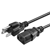 YUSTDA 6ft/1.8m AC in Power Cord Cable for Samsung HP-T5054 HP-T4254 X HP-T4264 Plasma HD TV HP-T5064 MX-HS8500 MX-FS8000 MX-FS9000 MX-HS7000 MX-HS6000 Giga Bluetooth Sound System