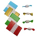 Penta Angel Candy Wrappers 400Pcs Twisting Wax Caramel Paper Sweets Lolly Baking Nougat Wrapping Paper for Homemade Wedding Birthday Christmas Chocolate Candy Packaging (Dot)