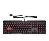 OMEN Encoder Customizable Mechanical Gaming Keyboard with Cherry MX Red Keys, Full N-Key Rollover, LED Backlit, USB (6YW76AA) (Renewed)