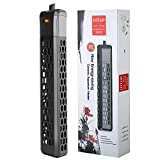 HITOP PTC Adjustable Aquarium Heater, Sturdy Fish Tank Heater with Protective Cover, 100W/200W/300W/400W Heater for Fresh/ Saltwater Fish/Turtle Tank up to 120 Gallon