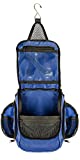 Compact Hanging Toiletry Bag and Organizer, Water Resistant with Mesh Pockets (Marine)