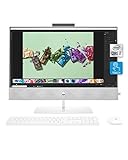 HP Pavilion 27-inch All-in-One Desktop, 10th Gen Intel i7-10700T Processor, 16 GB RAM, 1 TB SSD Storage, Full HD IPS Touchscreen, Windows 10 Home, Wireless Keyboard and Mouse Combo (27-d0080, 2020)