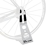 Bikehand Bicycle Floor Type Hub Mount Parking Rack Stand - for Mountain and Road Bike Indoor Outdoor Nook Garage Apartment Storage NOT for Disk Brake Bikes
