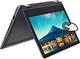 Lenovo Flagship Chromebook 11.6' HD 2 in 1 Touchscreen Laptop, 8 Core- Mediatek MT8183, 4GB RAM, 192GB Storage Space (64GB eMMC + 128GB Micro SD), WiFi, Bluetooth, Webcam, Chrome OS, Abyss Blue