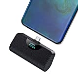 Mini Portable Charger USB-C Power Bank 5200mAh,Ultra Compact LCD Display Battery Pack Backup Charger Compatible with Samsung Galaxy S21/S20/S10/S9,Note 20/10/9,Moto,LG,Google Pixel,Android Phones etc