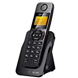 Ornin D1005 Cordless Desk Telephone for Home and Office Use, ECO Technology, Rubber Oil Injection(Single Pack, Black)…