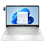 2022 Newest HP 15.6 Inch FHD Laptop, 6-core AMD Ryzen 5 5500U (Beat i7-11370H),Windows 11 Home, 16GB DDR4 RAM, 256GB PCIe SSD, Wi-Fi 5, Bluetooth, Silver, Cefesfy Webcam Accessory