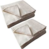 Crib Quilt Batting for Quilts,2PCS 45'X60' Warm and Natural Quilting Cotton Batting Fabric for Sewing