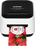 Brother VC-500W Versatile Compact Color Label and Photo Printer with Wireless Networking, White, 3.8' x 4.4' x 4.6' (VC500W)