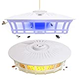 Flea Trap for Inside Your Home(2 Packs), Natural Flea Killer w/ Warm & Purple LED Light, Flea Fighting Tool Kit for Flea Infestation