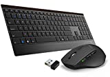 Bluetooth Keyboard and Mouse, RAPOO Multi Device(Bluetooth 3.0/4.0/2.4G) Wireless Keyboard and Mouse Combo, Support 4 Devices, Ultra-Slim Keyboard for Mac, iPad, Android, Windows, Laptop, Computer