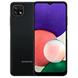 Samsung Galaxy A22 5G (128GB, 4GB) 6.6' 90Hz, Android 11, 48MP Triple Camera, Dual SIM GSM 4G Volte Unlocked (US + Global) International Model A226BR/DSN (Extra Fast Charger Bundle, Gray)