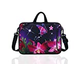 10-Inch Laptop Shoulder Sleeve Case and Tablet Bag for most 9.7' 10' 10.1' 10.2' Ipad/Notebook/eBook/Readers (pink flower)
