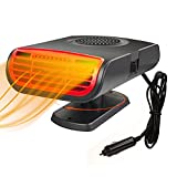 Portable Car Heater, 12V 150W Car Defroster Defogger, 3 In 1 Car Heater Heating & Cooling & Air Purify, Auto Defogger 360° Rotatable Fast Heating Quickly Defrost