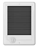 Cadet Com-Pak Electric Wall Heater Complete Unit with Thermostat (Model: CSC151TW, Part: 67509), 5120 BTU, 120 Volt, 1500 Watt, White