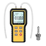 CMTOOL Manometer 12 Selectable Units Differential Pressure Gauge, Dual Port Manometer Gas Pressure Tester, Digital Pressure Gauge with Backlight Professional Air Pressure Meter Handheld HVAC Manometer