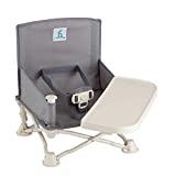 hiccapop OmniBoost Travel Booster Seat with Tray for Baby | Folding Portable Baby Booster Seat for Dining Table, Camping, Beach, Grandma’s | Tip-Free Design Straps to Kitchen Chairs - Booster Chair
