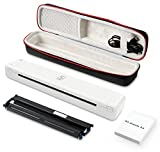 HPRT MT800 Wireless Portable Printer Bluetooth Monochrome Printer with Case&Cartridge, Supports 8.5' X 11' US Letter & A4 Paper, Compatible with Android and iOS Phone, No-Ink Technology
