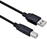 USB B MIDI Cable USB 2.0 Cord Compatible for Focusrite Scarlett Solo (2nd Gen),Scarlett 2i2 (1st Generation) USB Audio Interface,Numark PT01 Scratch,Vangoa VGK6200,Peavey USB-P