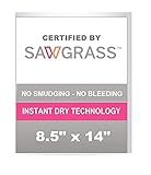 SUBLIMAX Sublimation Paper 8.5x14, 110 Sheets, CERTIFIED BY SAWGRASS - INSTANT DRY - NO SMUDGE for use with Sawgrass SG500 / SG400 printer and Sublijet UHD / HD ink - Ideal for MUGS and CHROMALUXE